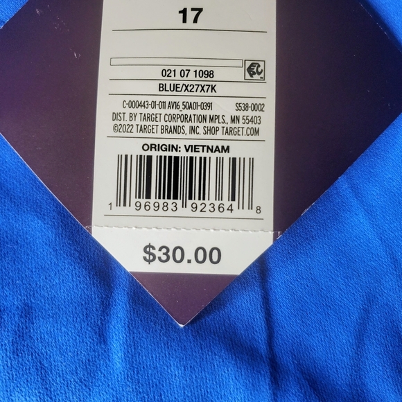 NWT Ava & Viv Blue High Rise Ankle Pant Size 17 - Picture 8 of 16